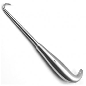 Sklar Bone Hooks - Bone Hook, Sharp, Angled, Size L, 9", 11 mm. X 22 mm. - 40-6856