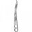 Sklar Hohmann Bone Elevator - Hohmann Bone Elevator, 9.5" x 24 mm, Double / S-Curved, Stainless Steel, Premium O. R. Grade - 40-7454