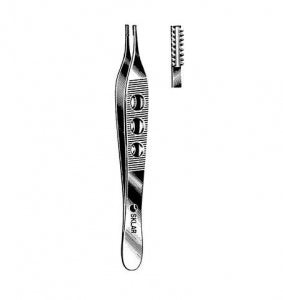 Sklar Adson-Brown Tissue Forceps - Adson-Brown Tissue Forceps, 4-3/4", 7 x 7 Side-Grasping Teeth - 47-1448