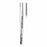 Sklar DeBakey Atraumatic Tissue Forceps - DeBakey Atraumatic Stainless Steel Tissue Forceps, 2 mm, 9.5", Straight - 52-5195