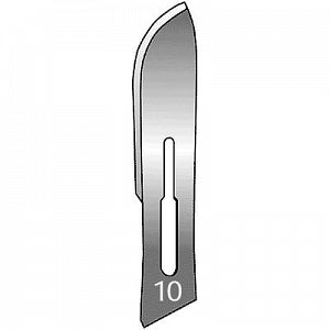 Sklar Disposable Carbon Steel Surgical Blades - Carbon Surgical Blade, #10, Sterile - 06-3010