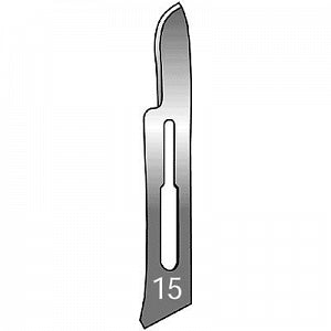 Sklar Disposable Carbon Steel Surgical Blades - Carbon Surgical Blade, #15, Sterile - 06-3015