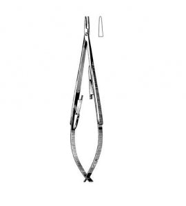 Sklar Castroviejo Needle Holders - Castroviejo Stainless Steel Straight Needle Holder with Lock, Nonsterile, 5.5" - 65-6357