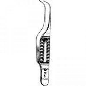 Sklar Gill Chandler Iris Forceps - Gill Chandler Dressing Forceps, Curved, Serrated, 3" - 66-7244