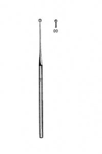 Sklar Buck Ear Curettes - CURETTE, BUCK EAR, BLUNT, STRAIGHT, NO.00 - 67-2489