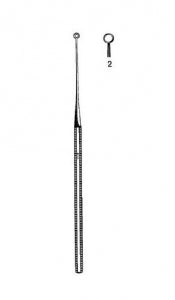 Sklar Buck Ear Curettes - CURETTE, EAR, BUCK, STAINLESS STEEL, #2 - 67-2492