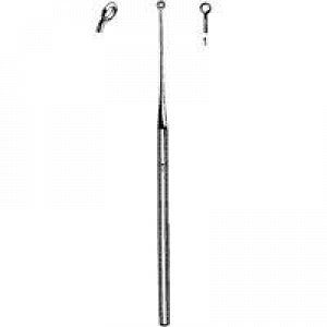 Sklar Buck Ear Curettes - CURETTE, EAR, BUCK, BLUNT, ANGLED, #1 - 67-2511