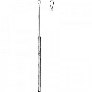 Sklar Billeau Ear Curettes - Billeau Large Ear Loop Curette, Stainless Steel - 67-2523