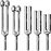 Sklar. Aluminum Alloy Tuning Fork Set - FORK TUNING - 67-7605