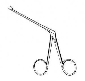 Sklar Micro Alligator Ear Forceps - Micro Alligator Ear Forceps, 3-1/4", Curved, Left - 67-8010