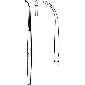 Sklar Antrum Curettes - Antrum Curette, Forward, Cut, Oval, 55°, 7.5" - 70-6125