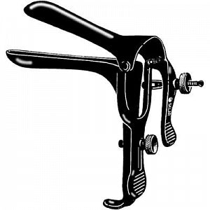 Sklar Sklar Black Graves Vaginal Speculum - SPECULUM, GRAVES LASAR MED - 90-3806