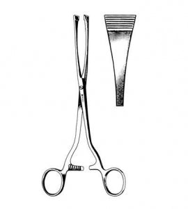 Sklar Greene-Armytage Hemostatic Forceps - Armytage Forceps, Curved, Green 8-1/4" - 90-5419