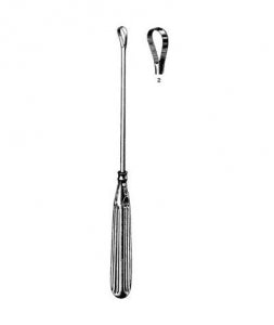 Sklar Sims Uterine Curette - Sims Malleable Sharp Uterine Curette, 11", Size 2 - 90-5422