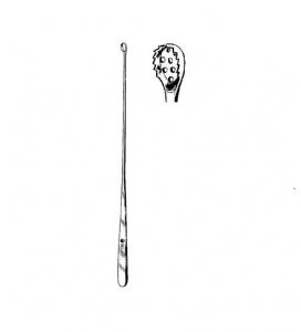 Sklar Heaney Uterine Curettes - Heaney Serrated Uterine Curette with Cup, 9.5" - 90-6195