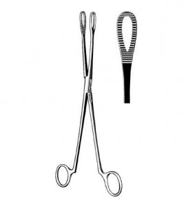 Sklar Clemetson Uterine Forceps - Clemetson Uterine Forceps, Straight, 9-1/2" - 90-7895