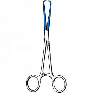 Sklar Sklar Blue Schroeder Tenaculum - Schroeder Tenaculum Braun Pozzi Forceps, Round Tip - 91-5452