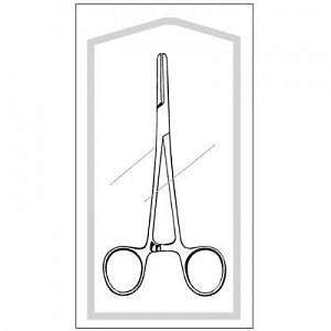 Sklar Econo Sterile Tube Occluding Forceps - Sterile Tube Occluding Forceps, Straight, Smooth, 7" - 96-2406