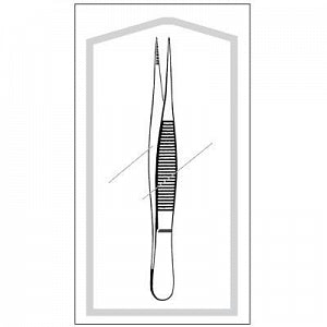 Sklar Econo Sterile Fine Point Splinter Forcep - Sterile Fine-Point Splinter Forceps, 4.5", Straight - 96-2410