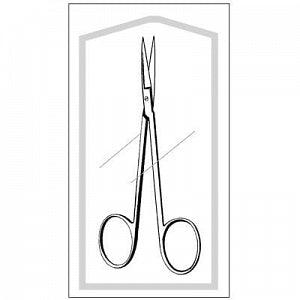 Sklar Econo Sterile Iris Scissors - Sterile Iris Scissors, Straight, 4.5" - 96-2504