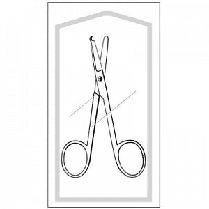 Sklar Econo Sterile Littauer Suture Scissors b - Sterile Littauer Suture Scissors, 5.5" - 96-2513