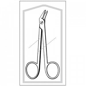 Sklar Econo Sterile Wire Cutting Scissors - SCISSORS, WIRE CUT, ANG, 4.75, STERILE - 96-2518