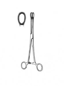 Sklar Econo Foerster Sponge Forceps - Sterile Foerster Sponge Forceps Straight Serrated, 9.5" - 96-2533