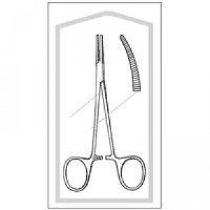 Sklar Econo Sterile Halsted Forceps - HALSTEAD FCP CVD 5"STERL CS/50 - 96-2538