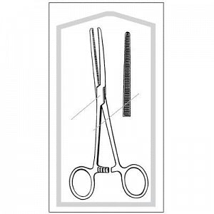 Sklar Econo Sterile Rochester-Pean Forceps - Rochester-Pean Straight Forceps, 6-1/4", Sterile - 96-2544