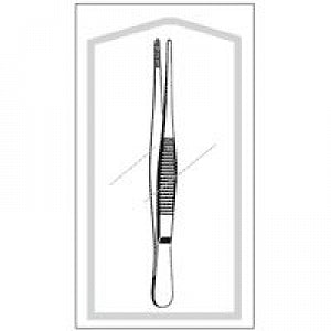 Sklar Econo Sterile Thumb Dressing Forceps - FORCEP, STRL, THUMB DRESS'G, SERRATED, S - 96-2568