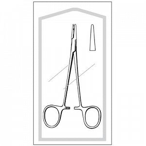 Sklar Econo Sterile Halsey Needle Holder - Halsey Needle Holder, Smooth, 5-1/4", Sterile - 96-2584