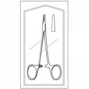 S Econo Sterile Webster Needle Holder - Econo Sterile Webster Needle Holder, Straight, Smooth, 5-1/4" - 96-2587