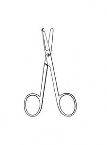 Sklar Econo Sterile Spencer Stitch Scissors - Econo Scissor, Sterile Spencer, Littauer, Stitch - 96-2596