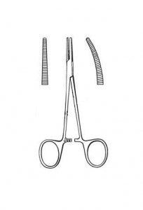 Sklar Econo Sterile Halsted Mosquito Forceps b - Sterile Halsted Mosquito Forceps, Straight, 5" - 96-2657