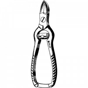 Sklar Nail Nipper - Concave Blade Nail Nipper, 4.5", Barrel Spring - 97-1045