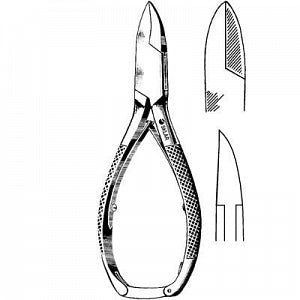 Sklar Nail Nipper - Straight Back Nail Nipper, 5.5", Double Spring with Lock - 97-1056