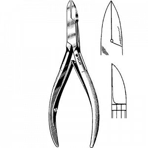 Sklar Littauer Cutting Forceps - DBD-FORCEP, CUTTING, LITTAUER, CURVED, 4.5", - 97-1280