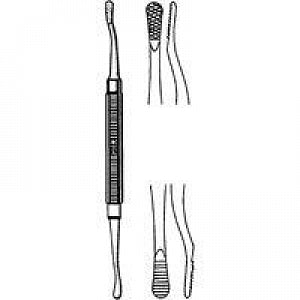 Sklar Bone File #12A - Double-End Plain-Serration Bone File, 7" - 97-1625