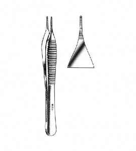 Sklar Micro Adson Tissue Forceps - Micro Adson Forceps, Serrated, 4-3/4" - 98-2048