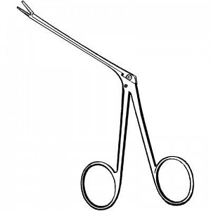 Sklar Merit Micro Alligator Forceps - Micro Alligator Ear Forceps, Serrated, 2.75" - 98-239