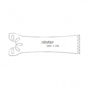 Stryker Micro Dual-Cut Sagittal Blade - Micro Dual-Cut Sagittal Blade, 12 mm x 0.38 mm x 34.5 mm - 5400-003-206