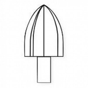 Stryker Acorn Bur - Acorn Bur, Rex and Zimmer, Long, 9.1 x 11.4 mm, Sterile - 5160-030-090