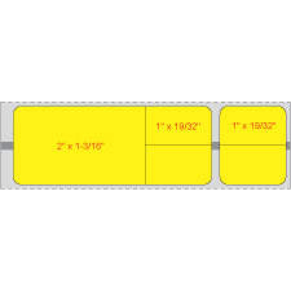 Label Misys/Sunquest Direct Thermal Paper Permanent 1 1/2" Core 4 1/8" X 1 3/16" Yellow 1200 Per Roll, 8 Rolls Per Case