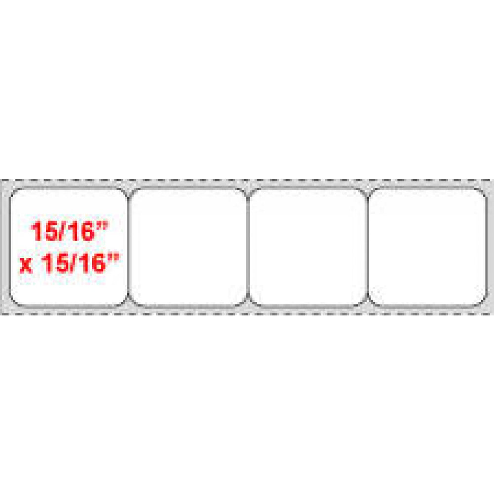 Slide Label Direct Thermal Synthetic Permanent 4 1" Core 3 3/4" X 15/16" White 1800 Per Roll