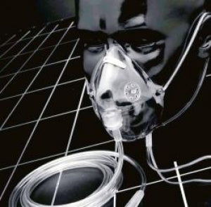 Salter Labs Elongated Style High Concentration Masks - Adult Medium-Concentration Oxygen Mask with 7-ft. Tubing, Size XL - 1102-7-50