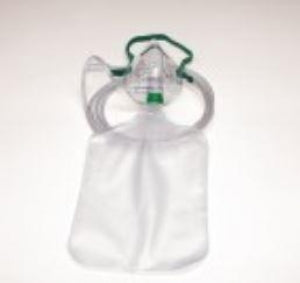 Salter Labs Elongated Style Medium Concentration Masks - Pediatric Medium-Concentration Oxygen Mask with Elastic Strap and 7-ft. Tubing - 1122-7-50