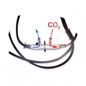 Salter Labs Divided CO2 Sampling / O2 Delivery Cannula - Divided Capnography Cannula, O2/Co2, Filtered, Adult Male, Style 7 - 4707TG-7-7-25