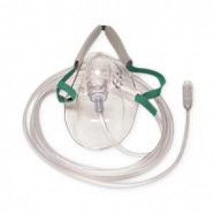 Salter Labs Medium Concentration Oxygen Masks - Medium-Concentration Mask for O2 with 7' Tube - 8005-7-50