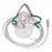 Salter Labs Medium Concentration Oxygen Masks - Medium-Concentration Mask for O2 with 7' Tubing, Size Adult - 8110TG-7-50