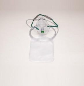 Salter Labs Elongated Style High Concentration Masks - Adult Non-Rebreather High-Concentration Oxygen Mask with Elastic Straps and 7-ft. Tubing - 8140-7-50